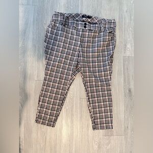 torrid Plaid Chinos in Black & Cream